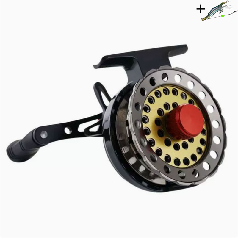 Ice Fishing Reel - Moulinet de pêche en métal pour