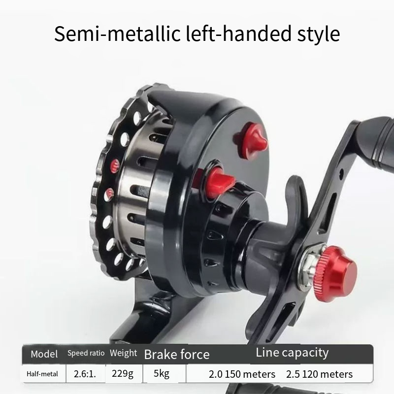 Moulinet de pêche en métal pou - Ice Fishing Reel avis et prix