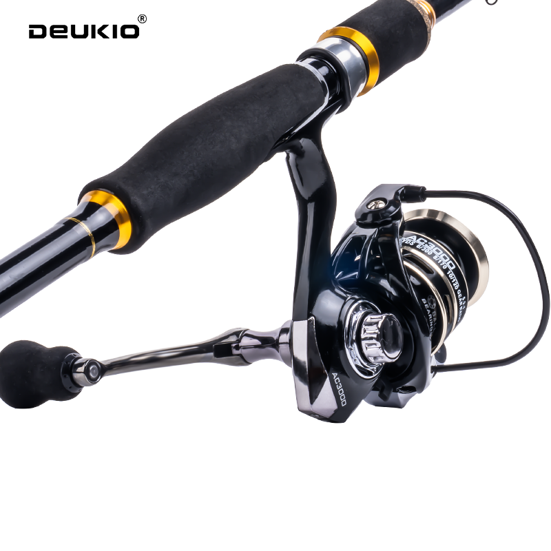 DEUKIO Combo de pêche à la car - Spinning Reel avis et prix